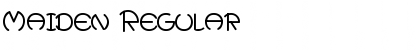 Download Maiden Regular Font Title Preview