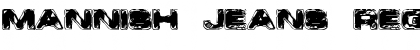 Download Mannish Jeans Regular Font Title Preview