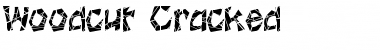 Download WoodcutCracked Normal Font Title Preview