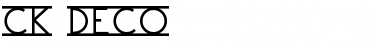 Download CK Deco Regular Font Title Preview