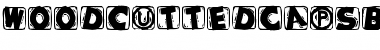 Download WoodcuttedCapsBlack Regular Font Title Preview