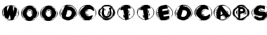 Download WoodcuttedCapsBlackFS Regular Font Title Preview