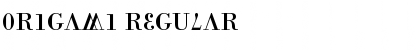 Download Origami Regular Font Title Preview