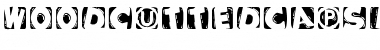 Download WoodcuttedCapsInvers Regular Font Title Preview