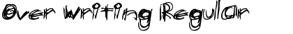 Download Over Writing Regular Font Title Preview