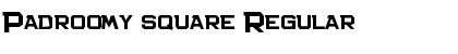 Download Padroomy square Regular Font