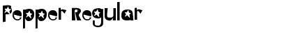 Download Pepper Regular Font Title Preview