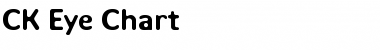 Download CK Eye Chart Regular Font Title Preview