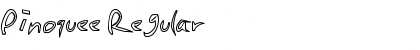 Download Pinoquee Regular Font Title Preview