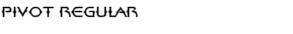 Download PIVOT Regular Font Title Preview