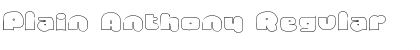Download Plain Anthony Regular Font Title Preview