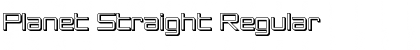 Download Planet Straight Regular Font Title Preview