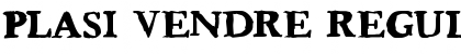 Download Plasi Vendre Regular Font Title Preview