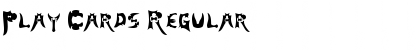 Download Play Cards Regular Font Title Preview