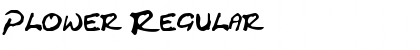 Download Plower Regular Font Title Preview