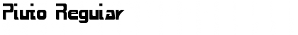 Download Pluto Regular Font Title Preview