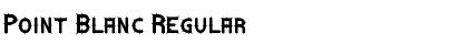 Download Point Blanc Regular Font Title Preview