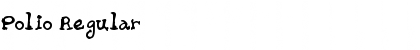Download Polio Regular Font Title Preview