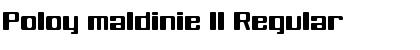 Download Poloy maldinie ll Regular Font Title Preview