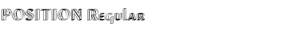 Download POSITION Regular Font Title Preview