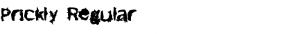 Download Prickly Regular Font Title Preview