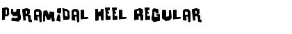 Download Pyramidal Heel Regular Font Title Preview