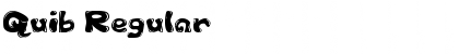 Download Quib Regular Font Title Preview