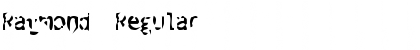 Download Raymond Regular Font Title Preview