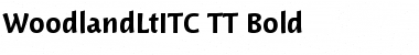 Download WoodlandLtITC TT Bold Font Title Preview