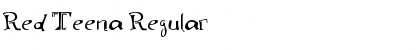 Download Red Teena Regular Font Title Preview