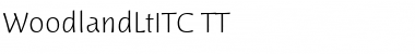 Download WoodlandLtITC TT Regular Font Title Preview