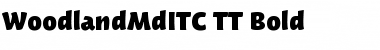 Download WoodlandMdITC TT Bold Font Title Preview