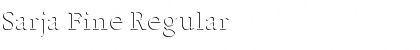 Download Sarja Fine Regular Font Title Preview