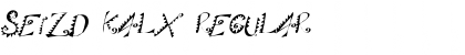 Download Seizd Kalx Regular Font