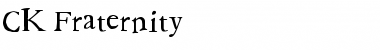 Download CK Fraternity Regular Font Title Preview