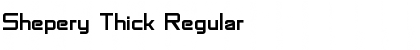 Download Shepery Thick Regular Font Title Preview