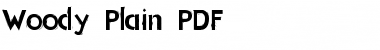 Download Woody Plain Regular Font Title Preview