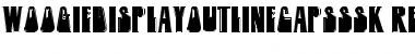 Download WoogieDisplayOutlineCapsSSK Regular Font Title Preview