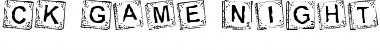 Download CK Game Night Regular Font Title Preview