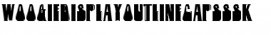 Download WoogieDisplayOutlineCapsSSK Regular Font Title Preview