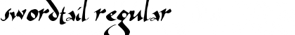 Download Swordtail Regular Font
