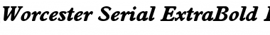 Download Worcester-Serial-ExtraBold RegularItalic Font Title Preview