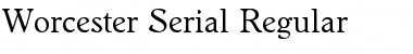 Download Worcester-Serial Regular Font Title Preview