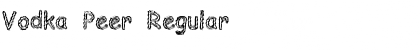 Download Vodka Peer Regular Font Title Preview