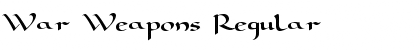 Download War Weapons Regular Font Title Preview