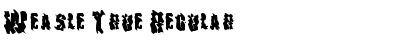 Download Weasle True Regular Font Title Preview