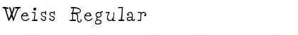 Download Weiss Regular Font Title Preview