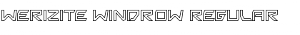 Download Werizite Windrow Regular Font Title Preview