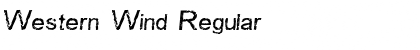 Download Western Wind Regular Font Title Preview