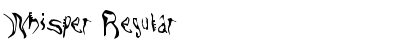 Whisper 2 Regular Font Title Preview